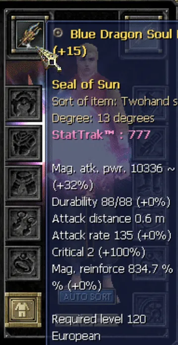 Oyun içindeki StatTrak kill sayacı
